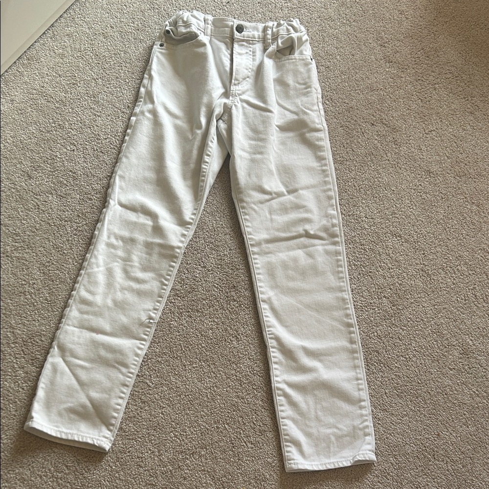 GAP Cream Stretch Slim Jeans